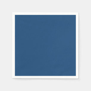 Solid colour plain dark blue Winter night Skies Napkin