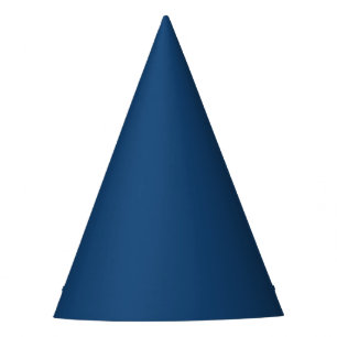 Solid colour plain dark blue Winter night Skies Party Hat
