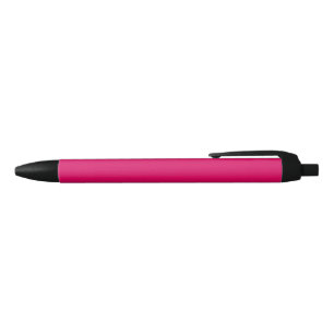 Solid colour plain dark bright pink black ink pen