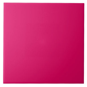 Solid colour plain dark bright pink tile