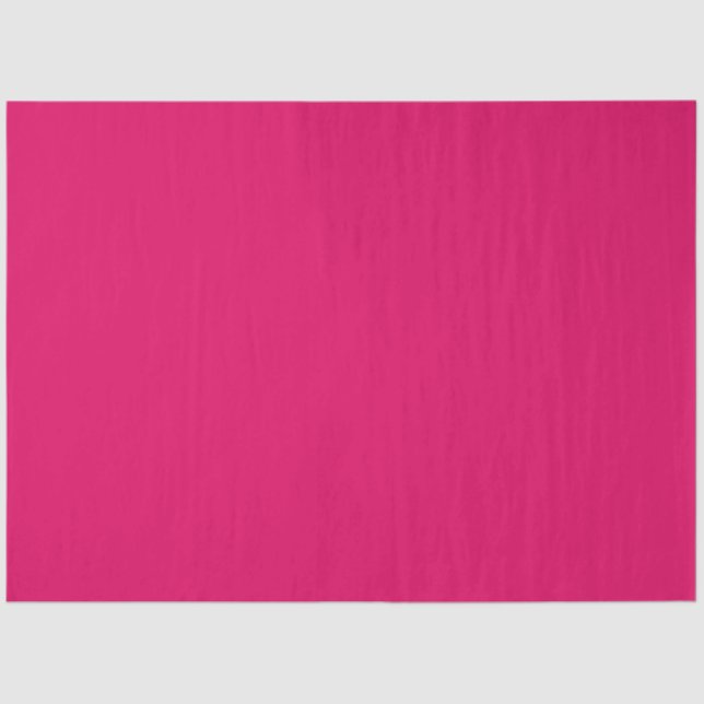 Solid colour plain dark bright pink tissue paper (Front)