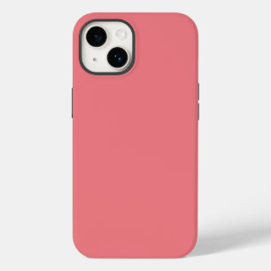 Solid colour plain Dark Coral pink Case-Mate iPhone 14 Case