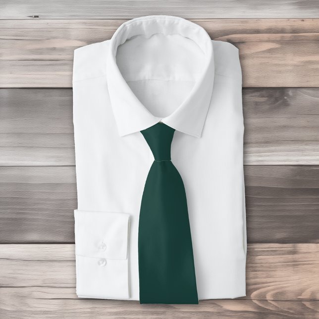 Solid colour plain dark emerald green tie (Creator Uploaded)