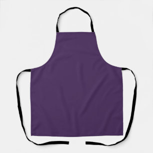 Solid colour plain dark purple acai berry apron