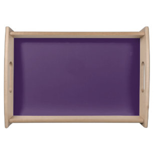 Solid colour plain dark purple acai berry serving tray
