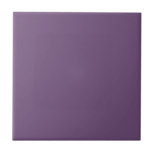 Solid colour plain dark purple mauve tile (Front)