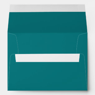 Solid colour plain Deep Aqua teal Envelope