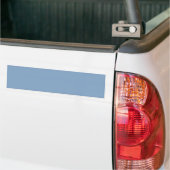 Solid colour plain dusty blue pastel bumper sticker (On Truck)