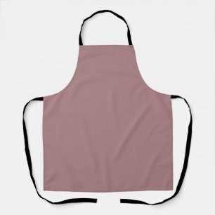 Solid colour plain dusty rose apron