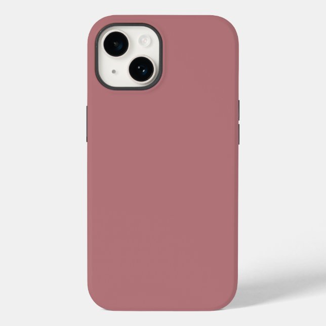 Solid colour plain Dusty Rose Case-Mate iPhone Case (Back)
