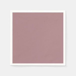 Solid colour plain dusty rose napkin