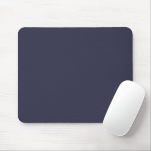 Solid colour plain Evening dark Blue Mouse Mat