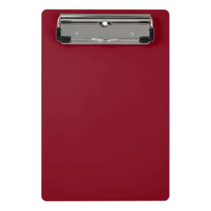  Solid colour plain Garnet Red Mini Clipboard