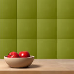 Solid colour plain green Dill Pickle Tile<br><div class="desc">Solid colour plain green Dill Pickle design.</div>