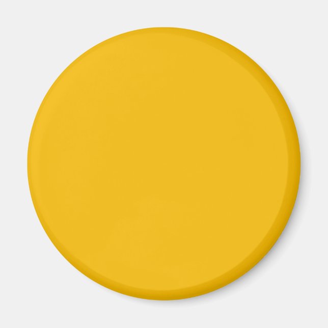 Solid colour plain hot yellow freesia magnet (Front)