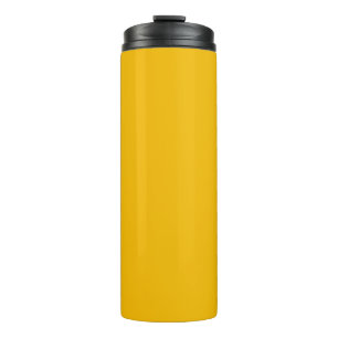 Solid colour plain hot yellow freesia thermal tumbler