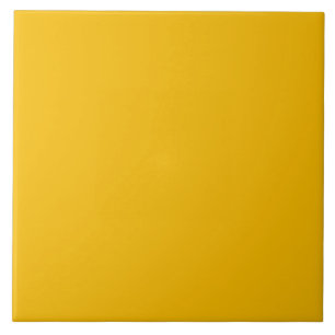 Solid colour plain hot yellow freesia tile