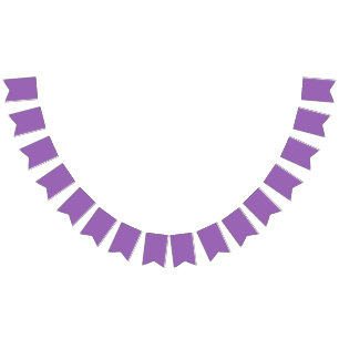 Solid colour plain iris soft purple bunting