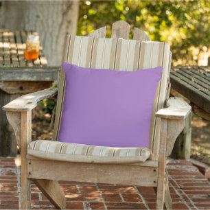 Solid colour plain iris soft purple cushion