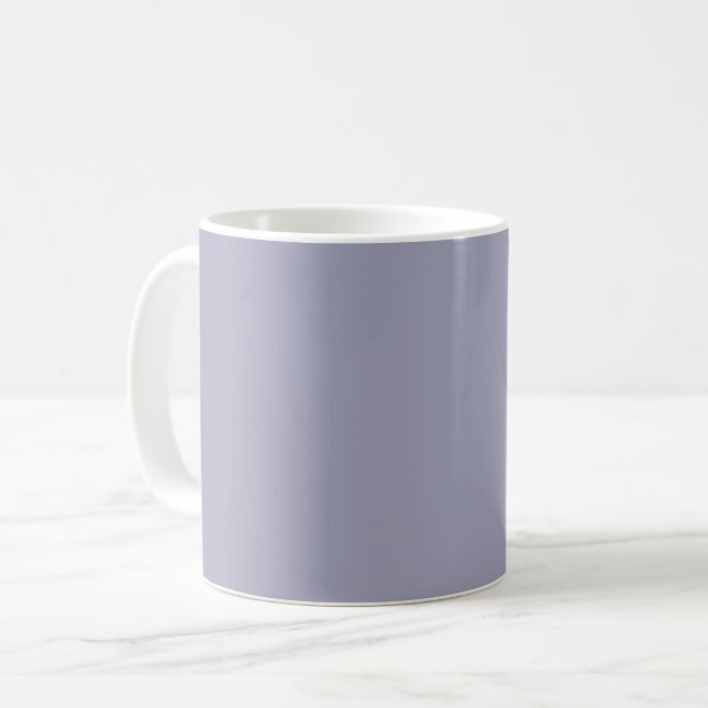 Solid colour plain Languid Lavender Coffee Mug (Front Left)