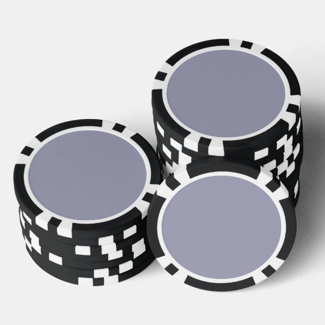 Solid colour plain Languid Lavender Poker Chips (Stack)
