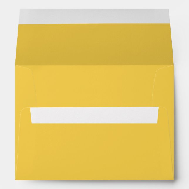 Solid colour plain Marigold Yellow Envelope (Back (Bottom))