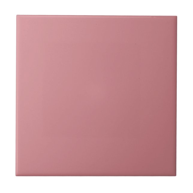 Solid colour plain Mauveglow elegant Tile (Front)