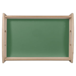 Solid colour plain Moss Green Serving Tray