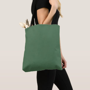 Solid colour plain Moss Green Tote Bag