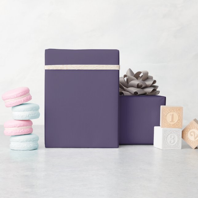 Solid colour plain Mulberry Purple Wrapping Paper (Baby Shower)