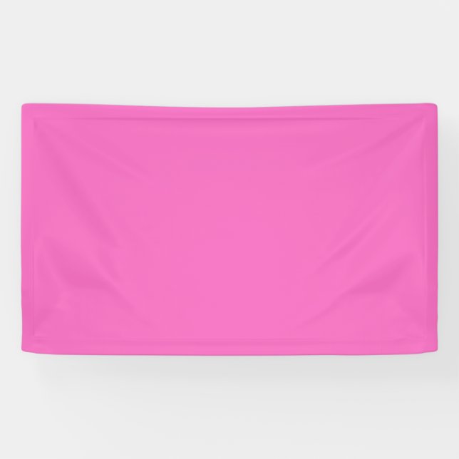 Solid colour plain orchid bright pink banner (Horizontal)