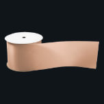 Solid colour plain pale orange Apricot Ice Satin Ribbon<br><div class="desc">Solid colour plain pale orange Apricot Ice design.</div>
