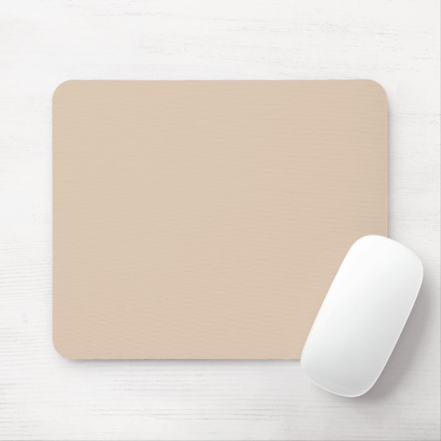 Solid colour plain Palomino beige Mouse Mat (With Mouse)