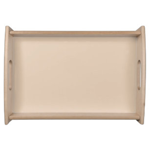 Solid colour plain Palomino beige Serving Tray