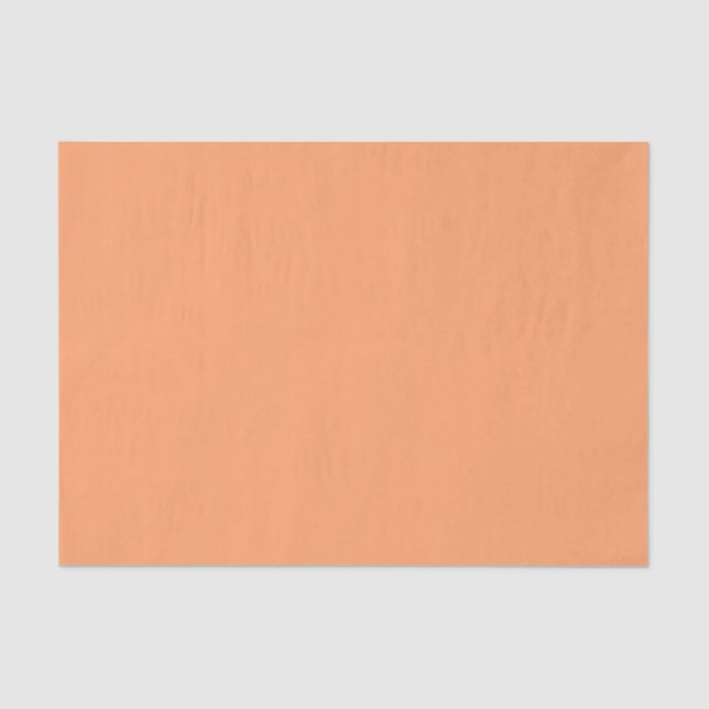 Solid colour plain papaya orange tissue paper (Front)