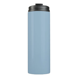 Solid colour plain pastel pale blue thermal tumbler