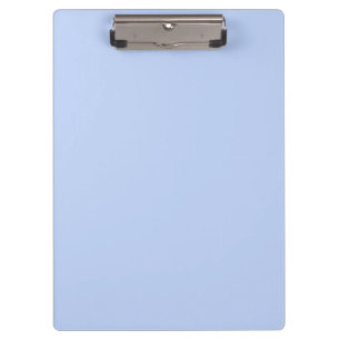 Solid colour plain periwinkle light blue clipboard
