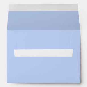 Solid colour plain periwinkle light blue envelope