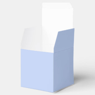 Solid colour plain periwinkle light blue favour box