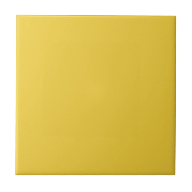 Solid colour plain positive bright yellow tile (Front)