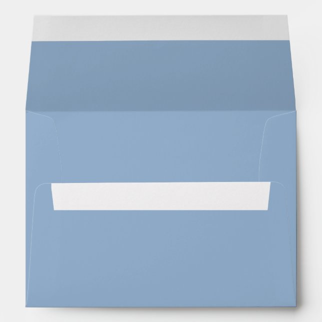 Solid colour plain powder blue envelope (Back (Bottom))