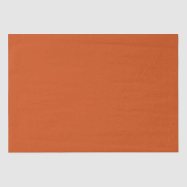 Solid colour plain rusty burnt orange tissue paper (Front)