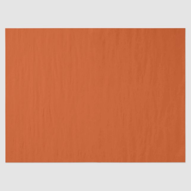 Solid colour plain rusty burnt orange tissue paper (Front)