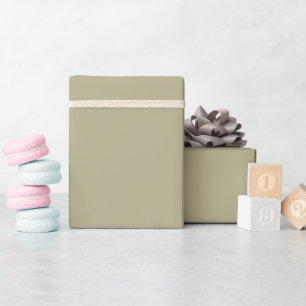 Solid colour plain Sage Green Wrapping Paper