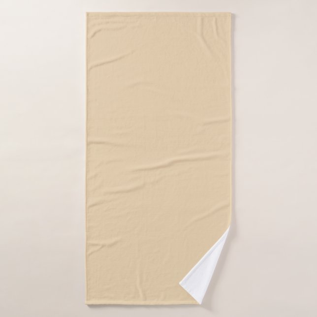 Solid colour plain sand beige dutch whit bath towel (Bath Towel)