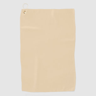 Solid colour plain sand beige dutch white golf towel