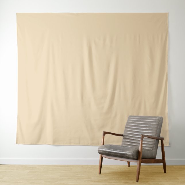 Solid colour plain sand beige dutch white tapestry (In Situ (Horizontal))