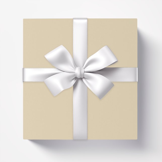 Solid colour plain sand beige dutch white wrapping paper (Creator Uploaded)