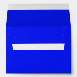 Solid colour plain sapphire bright blue envelope