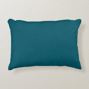 Solid colour plain teal peacock decorative cushion